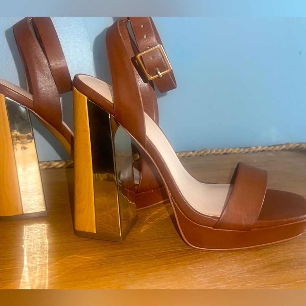 Aldo wooden platform summer heels! ✨